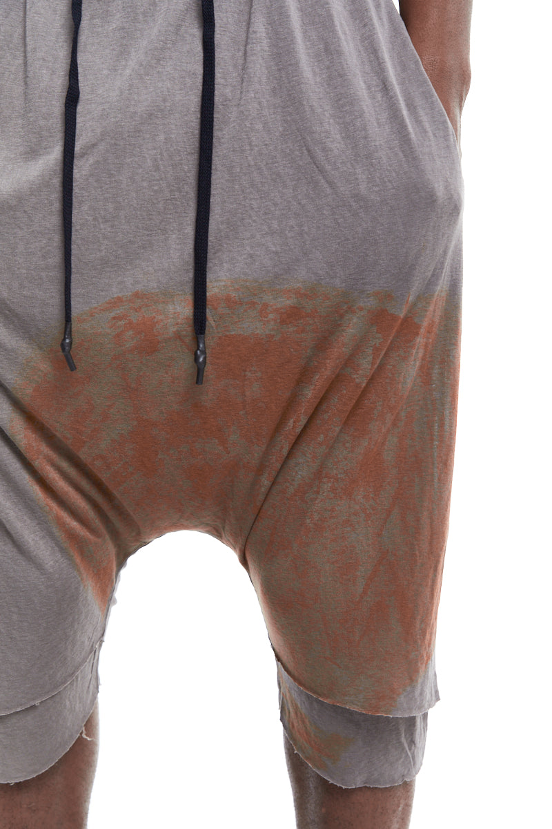 BRUSHED NICKEL PRINT SHORT PANTS