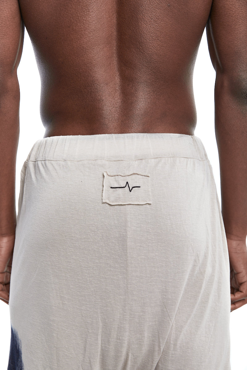 OATMEAL PRINT SHORT PANTS