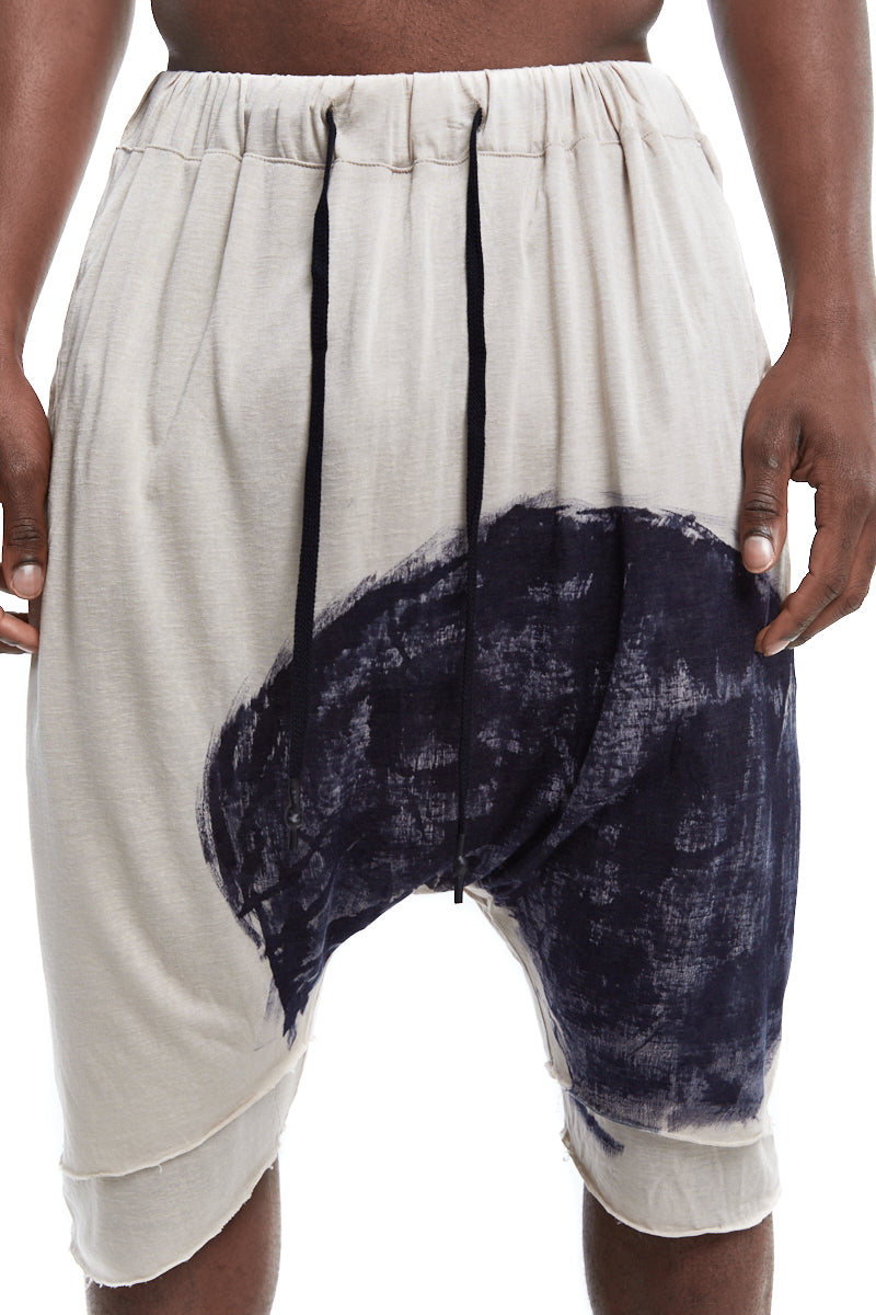 OATMEAL PRINT SHORT PANTS