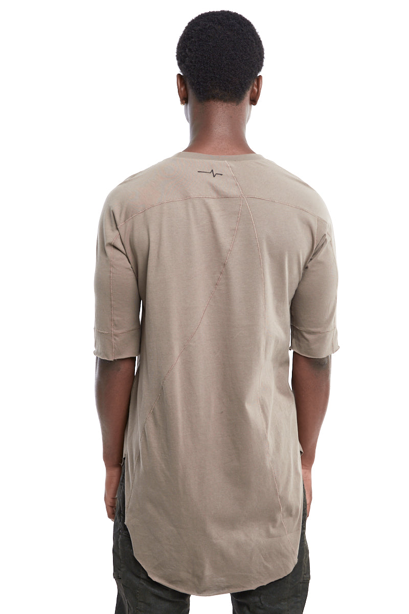 WALNUT HALF SLEEVES TEE