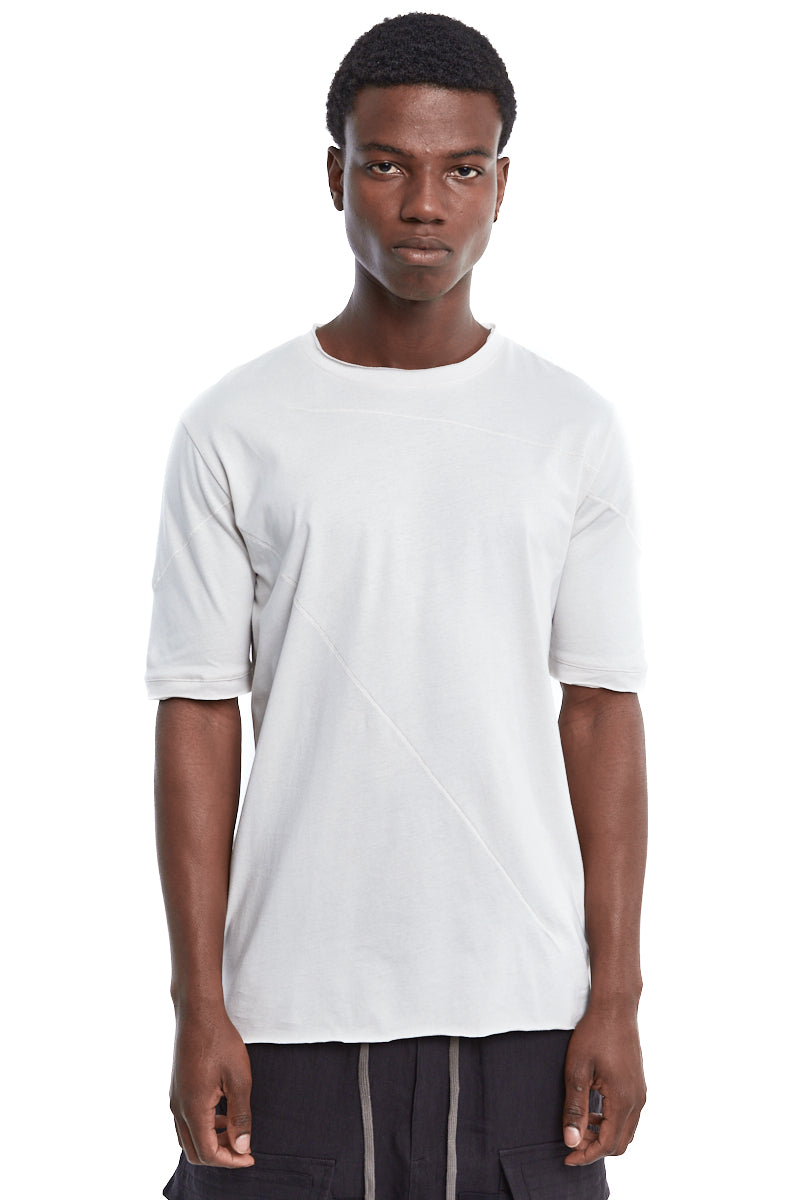 OYSTER GREY SCAR STITCHING TEE