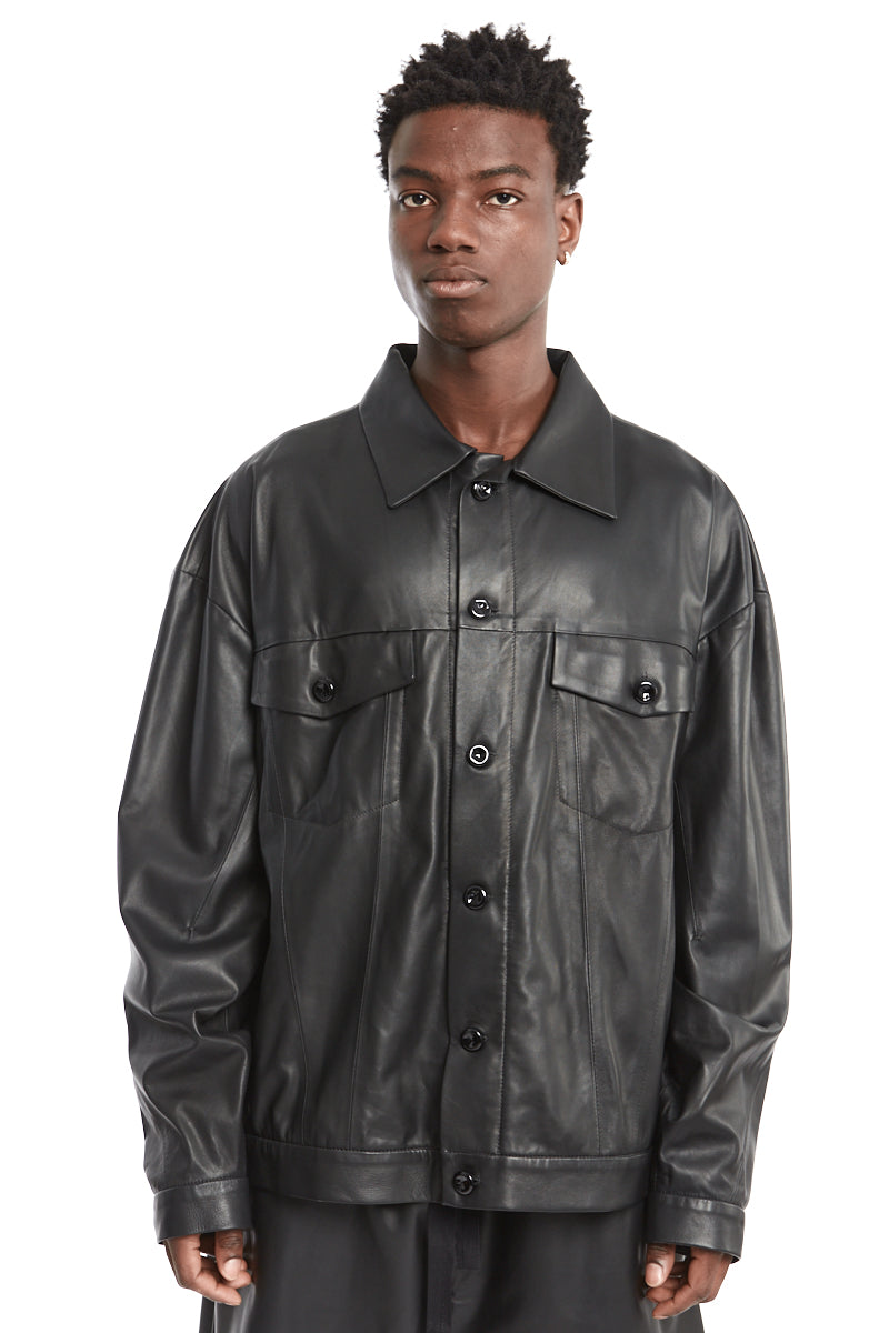 OVERSIZE SOFT LEATHER JACKET