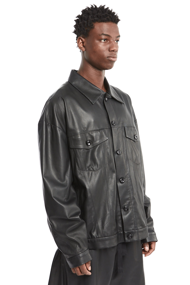 OVERSIZE SOFT LEATHER JACKET