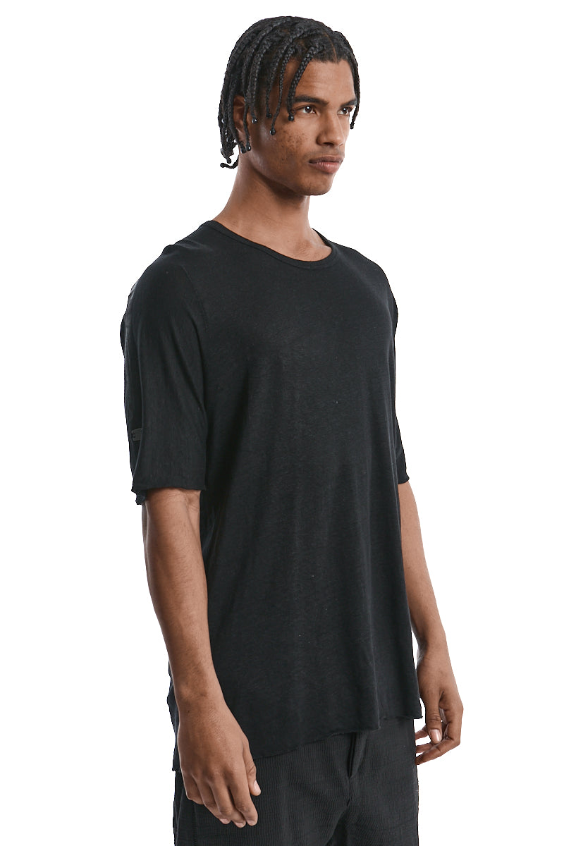 BLACK HORIZON LINEN TEE