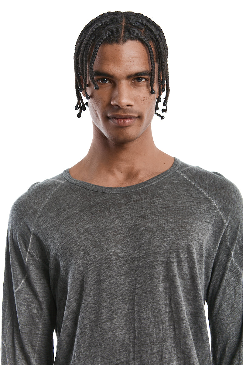 PLOMB LINEN ANATOMICAL MUSCLE TOP