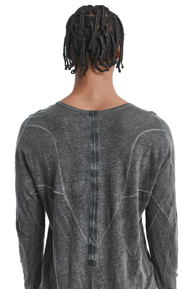 PLOMB LINEN ANATOMICAL MUSCLE TOP