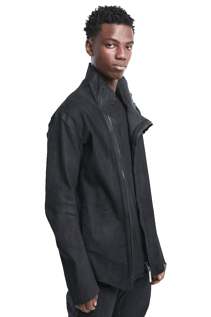 DORSAL STRETCH LEATHER JACKET