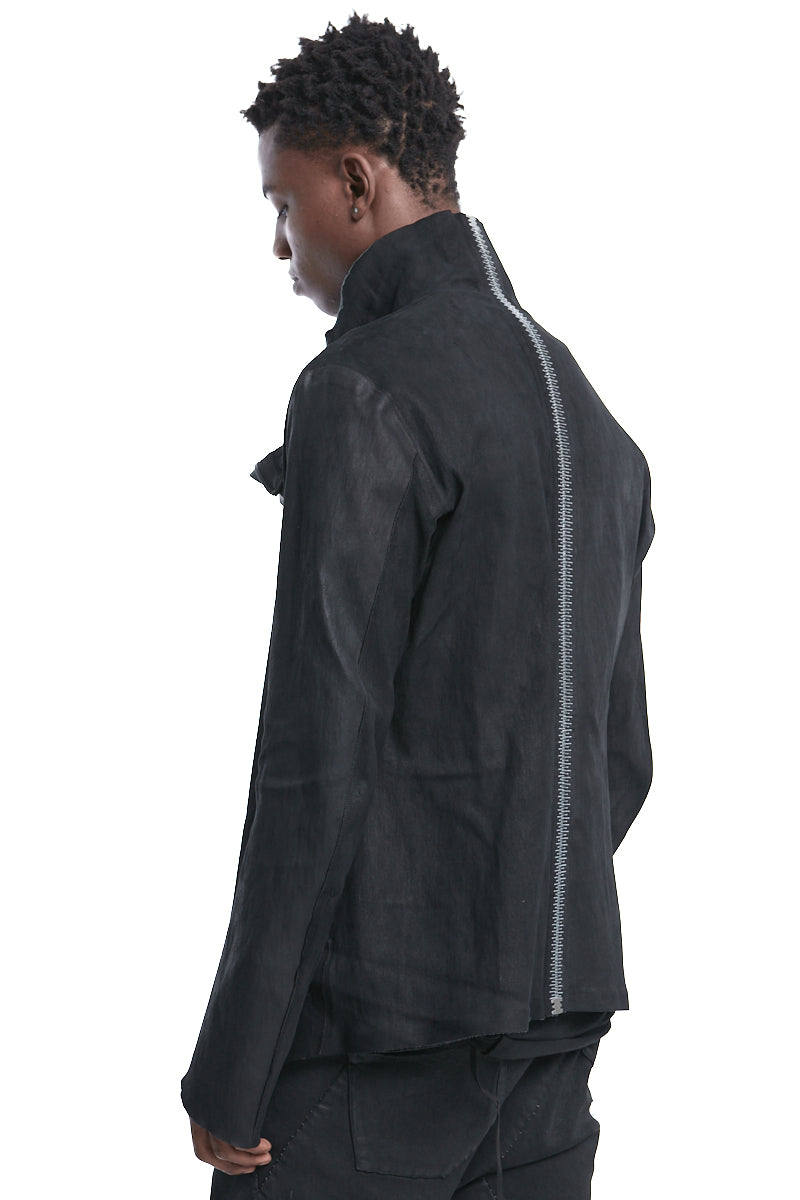 DORSAL STRETCH LEATHER JACKET