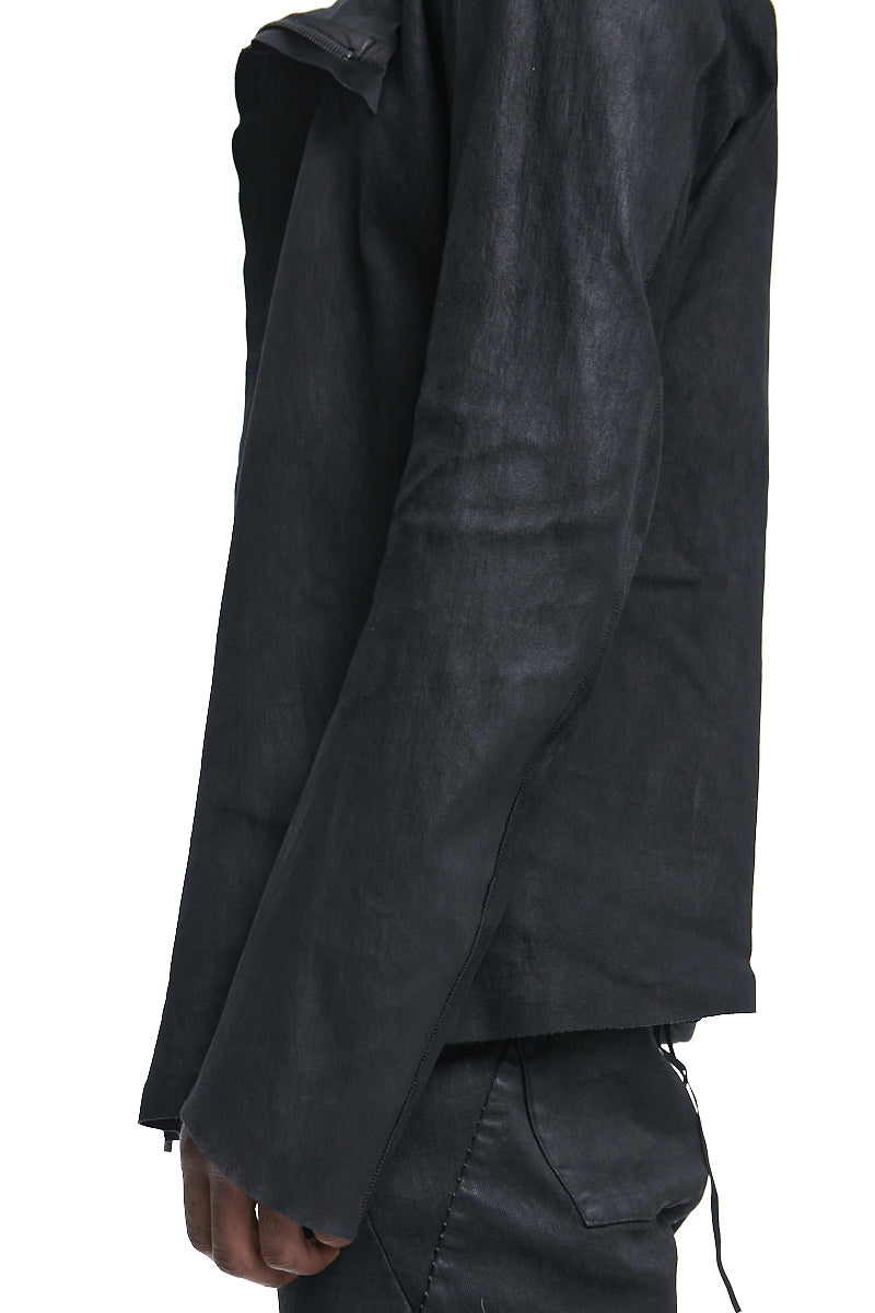 DORSAL STRETCH LEATHER JACKET