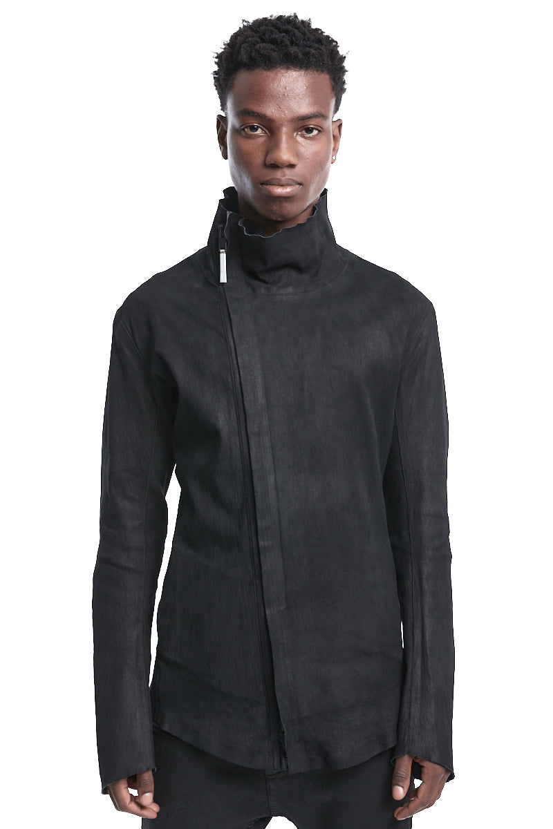 DORSAL STRETCH LEATHER JACKET