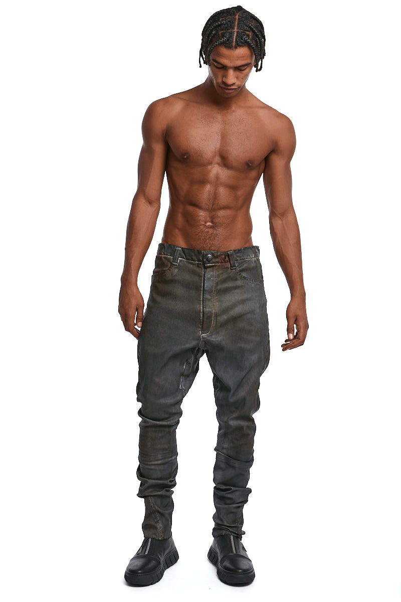 INEBRANLABLE STRETCH LAMBSKIN LEATHER PANTS