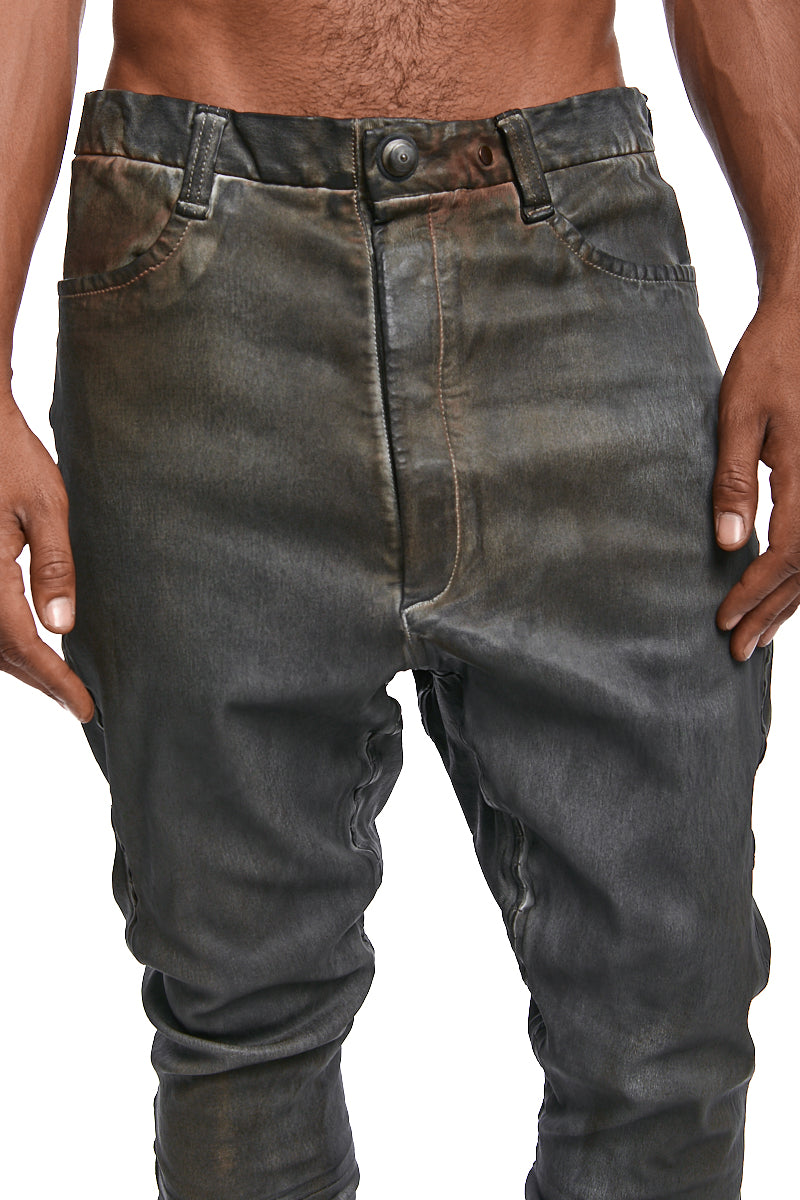 INEBRANLABLE STRETCH LAMBSKIN LEATHER PANTS