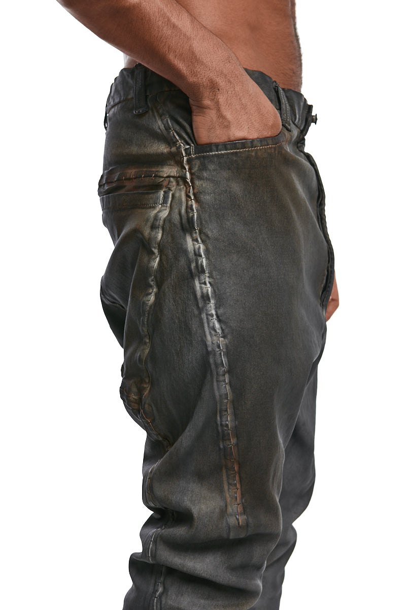 INEBRANLABLE STRETCH LAMBSKIN LEATHER PANTS