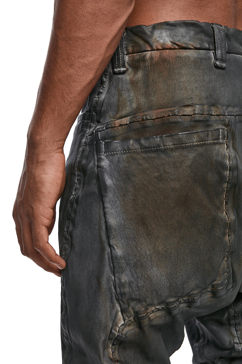 INEBRANLABLE STRETCH LAMBSKIN LEATHER PANTS