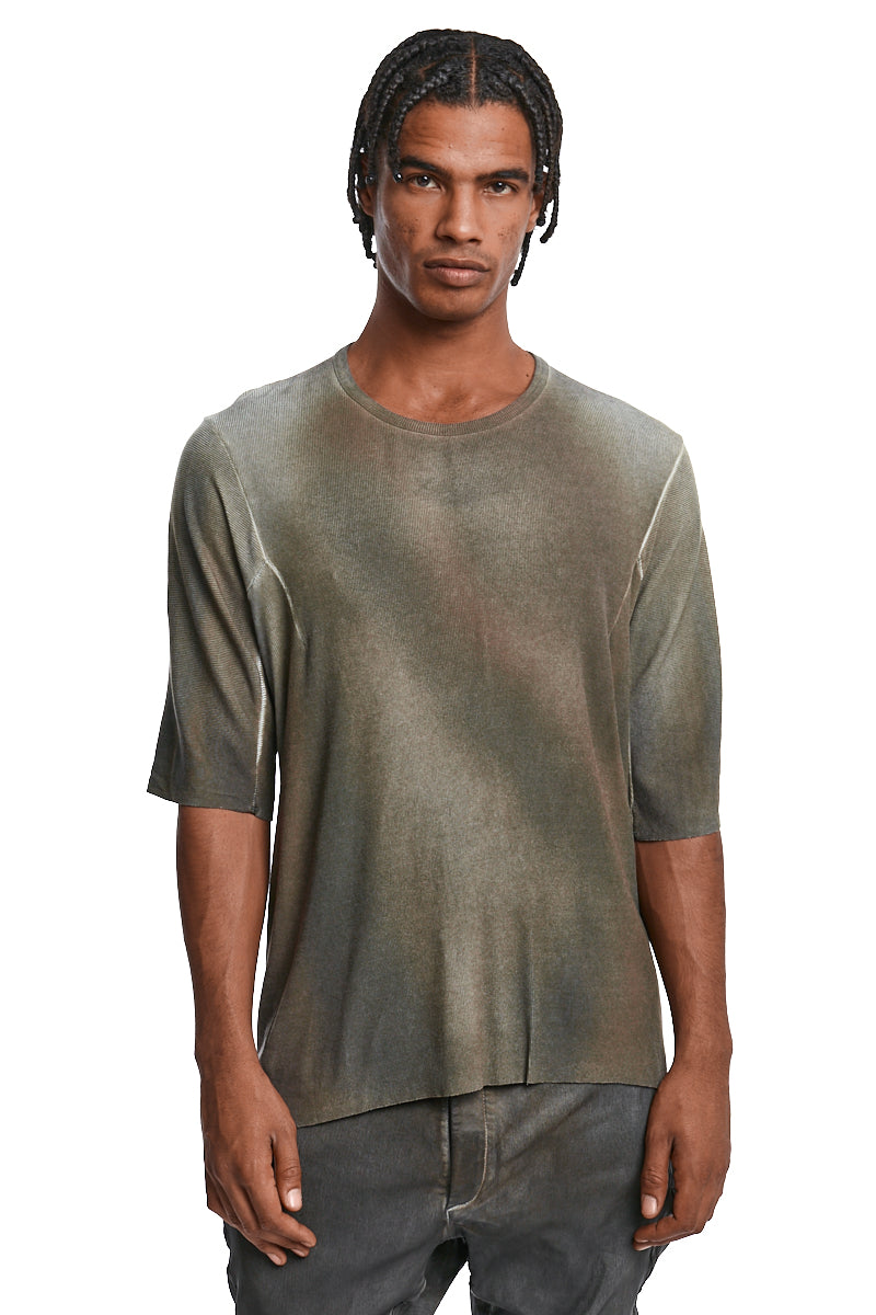 AGNON CHROME LOYAL FINE RIB CASHMERE BLEND TEE