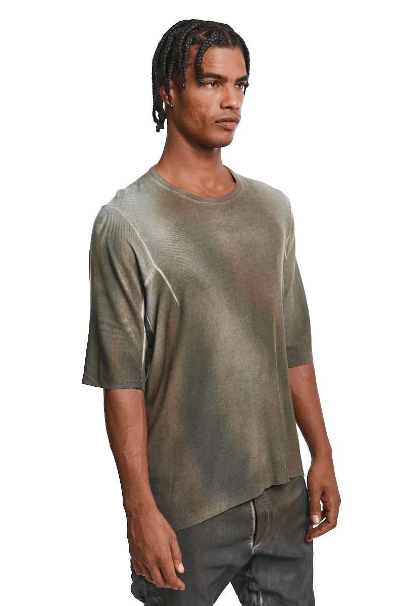AGNON CHROME LOYAL FINE RIB CASHMERE BLEND TEE
