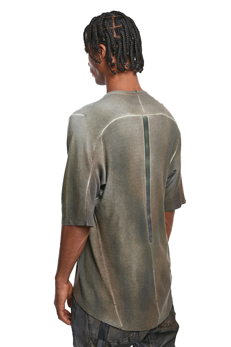 AGNON CHROME LOYAL FINE RIB CASHMERE BLEND TEE