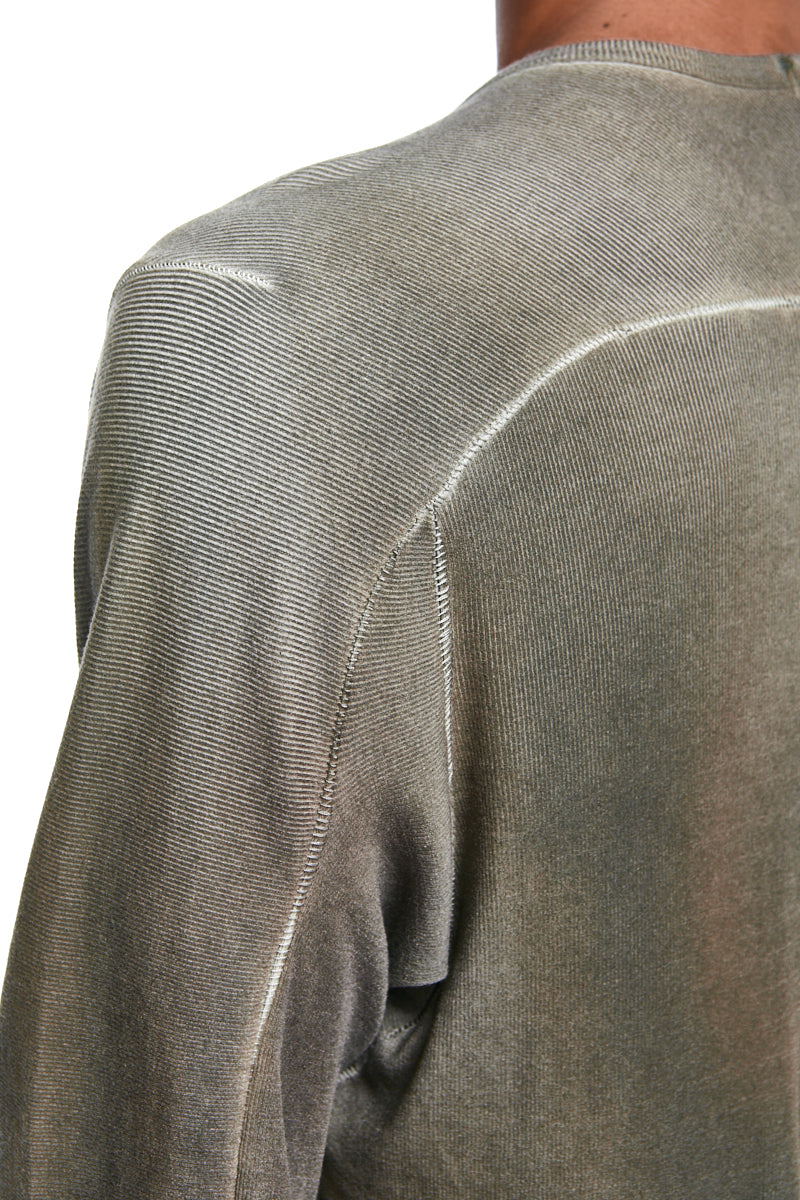 AGNON CHROME LOYAL FINE RIB CASHMERE BLEND TEE