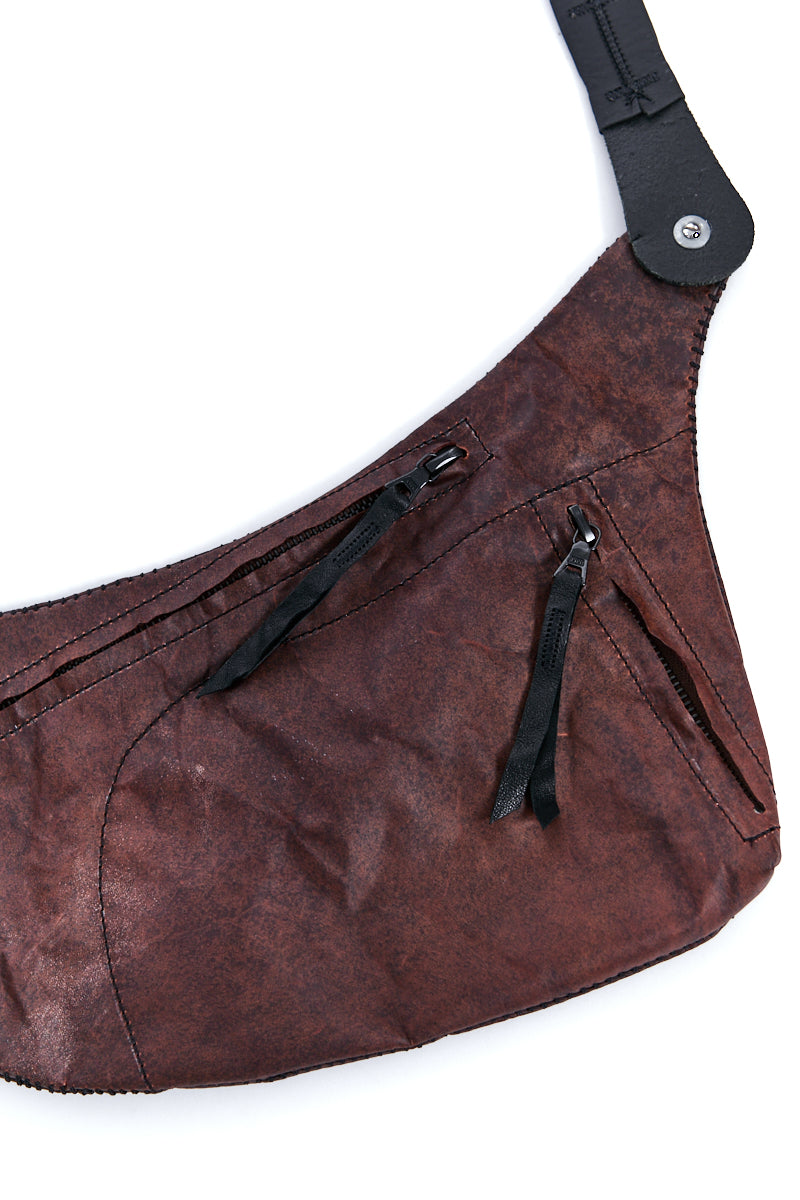PASSAGER - MAROON LEATHER BAG