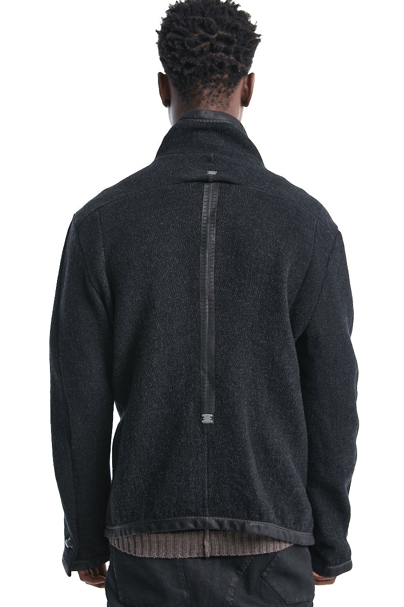 WOOL GUSSET ZIPPER JACKET