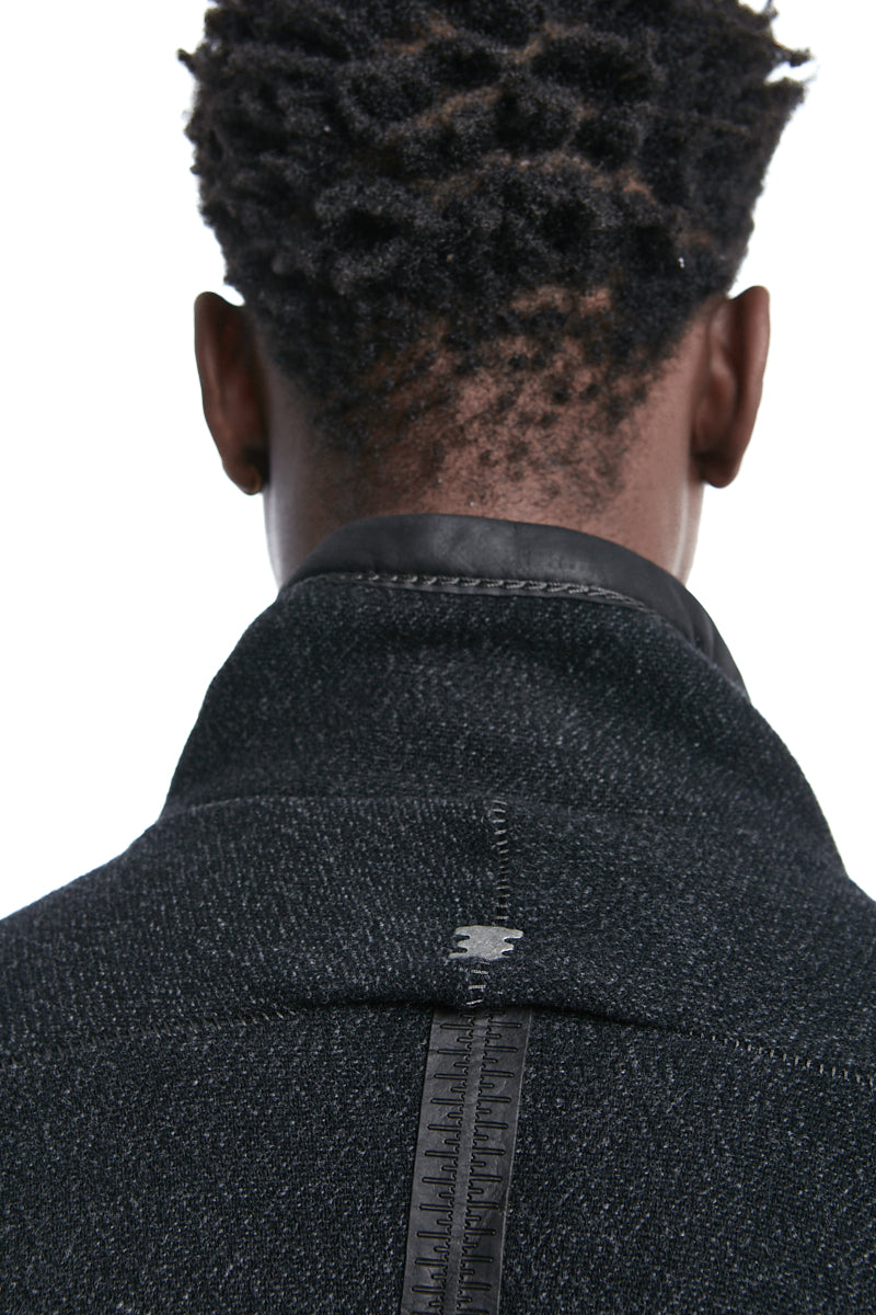 WOOL GUSSET ZIPPER JACKET