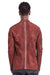 DIRTY RED STRETCH LEATHER SHIRT JACKET