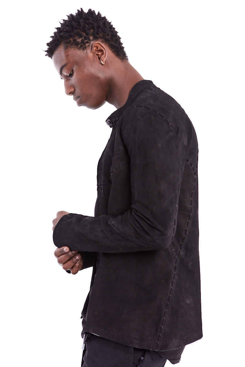 Tシャツ・カットソー Isaac Sellam SS25 LEATHER JACKET (HERENTIQUE MAREE BLACK) Isaac Sellam Experience zip-detail Leather Jacket | Black