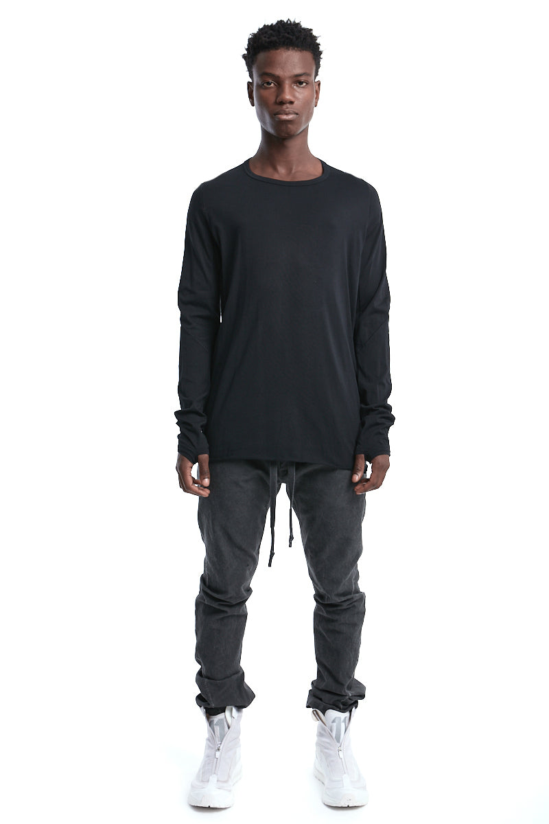 BLACK ROYAL LONG SLEEVES TOP