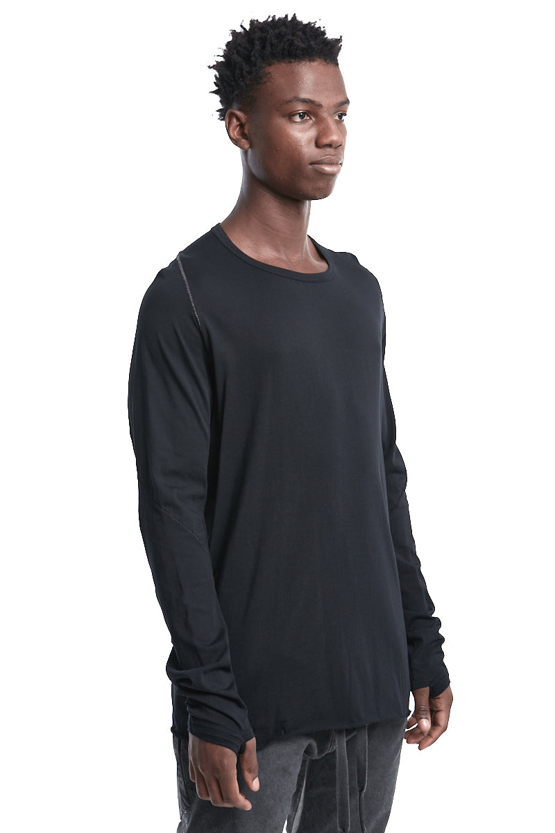 BLACK ROYAL LONG SLEEVES TOP