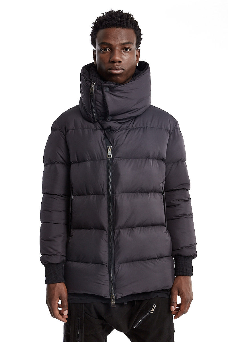 DOUBLE NECK PADDED DOWN JACKET