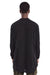 BLACK COTTON GAUZE LONG SHIRT