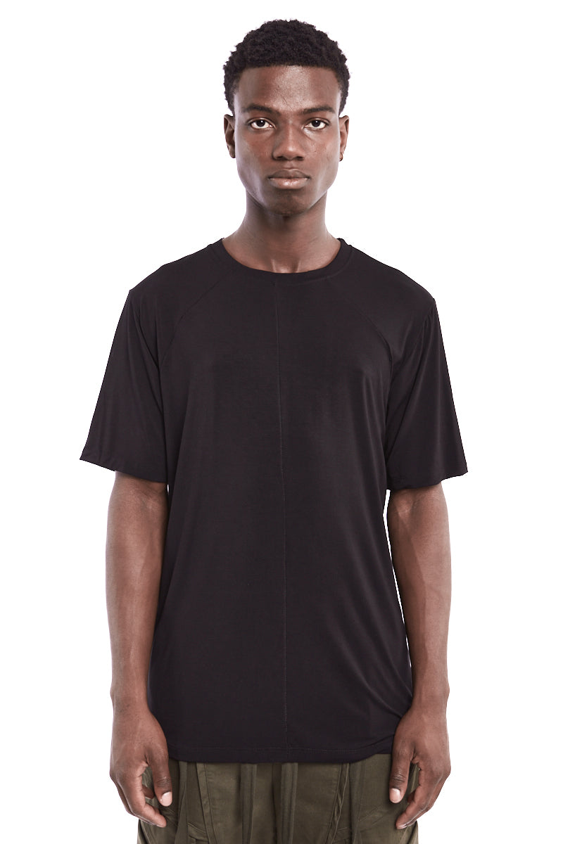 BLACK REGULAR FIT BAMBOO TEE