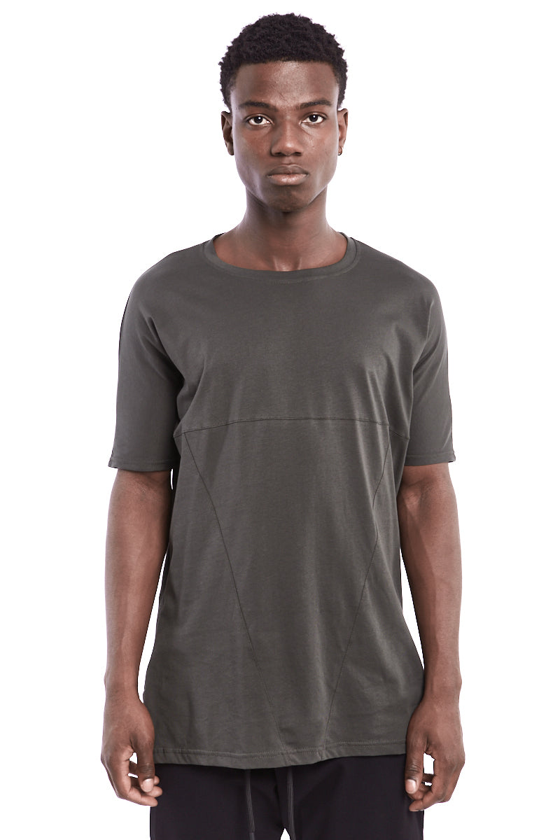 GREEN COTTON JERSEY TEE