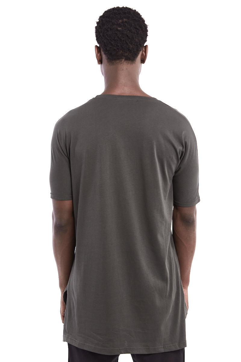 GREEN COTTON JERSEY TEE