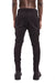 BLACK REGULAR FIT STRETCH TROUSERS