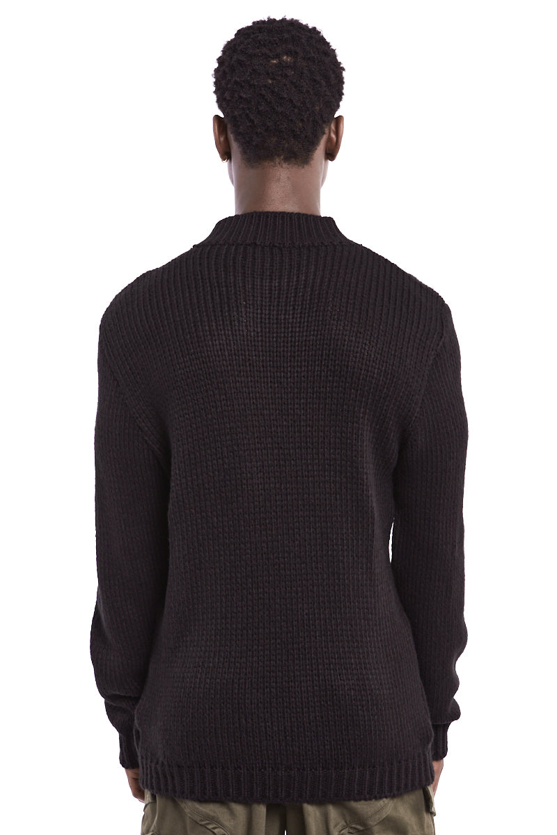 BLACK ROUND NECK REGULAR JERSEY