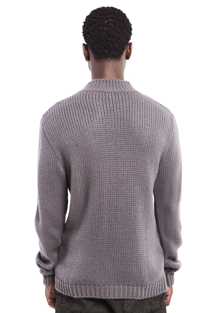 GREY ROUND NECK REGULAR JERSEY