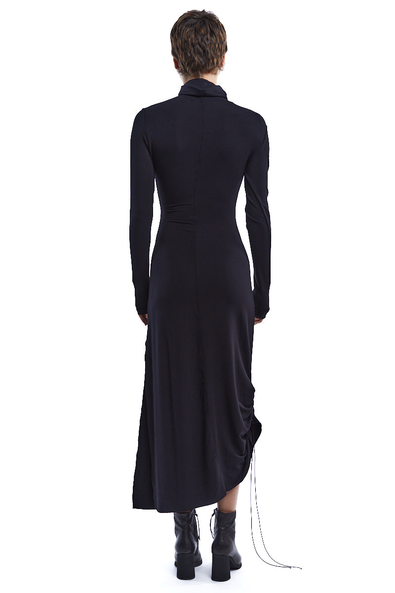 BLACK LONG BAMBOO DRESS