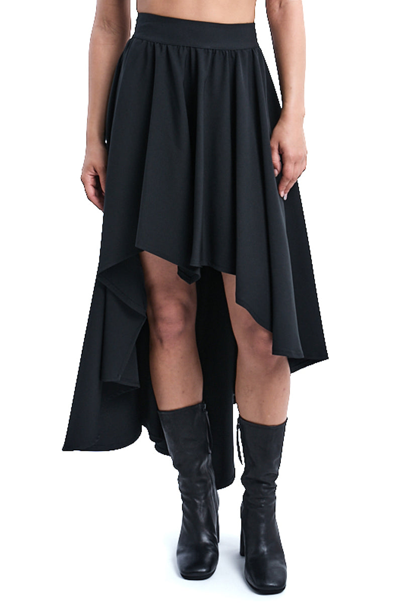 TECNO STRETCH ASYMMETRIC SKIRT