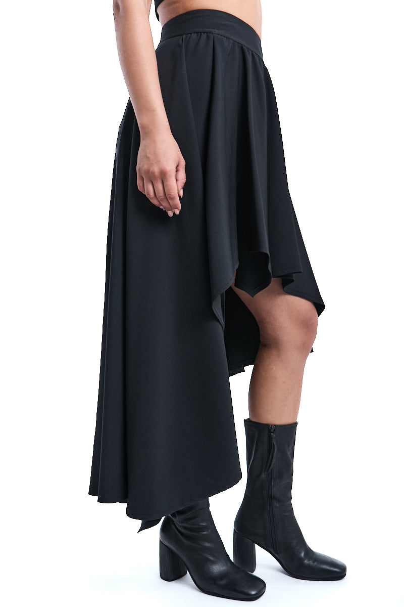 TECNO STRETCH ASYMMETRIC SKIRT