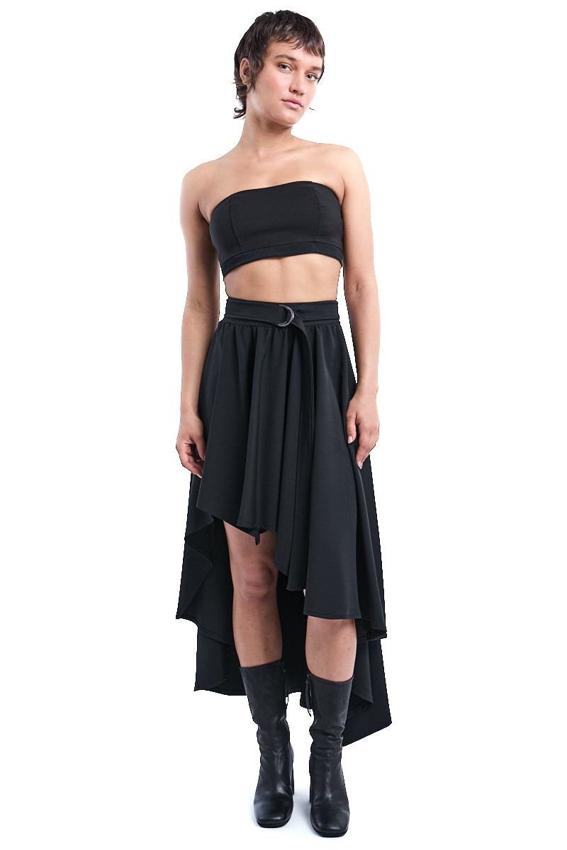 TECNO STRETCH ASYMMETRIC SKIRT