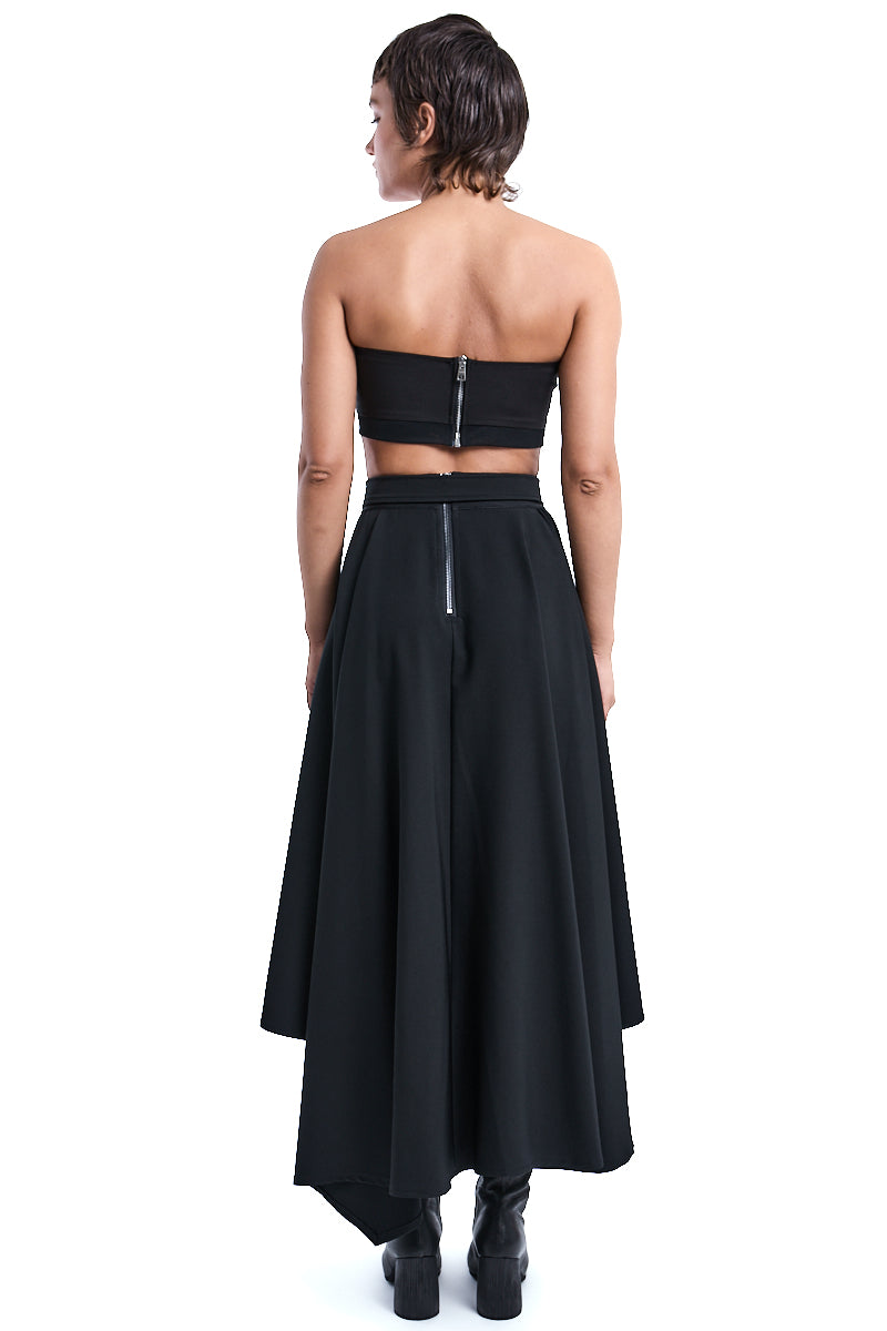 TECNO STRETCH ASYMMETRIC SKIRT