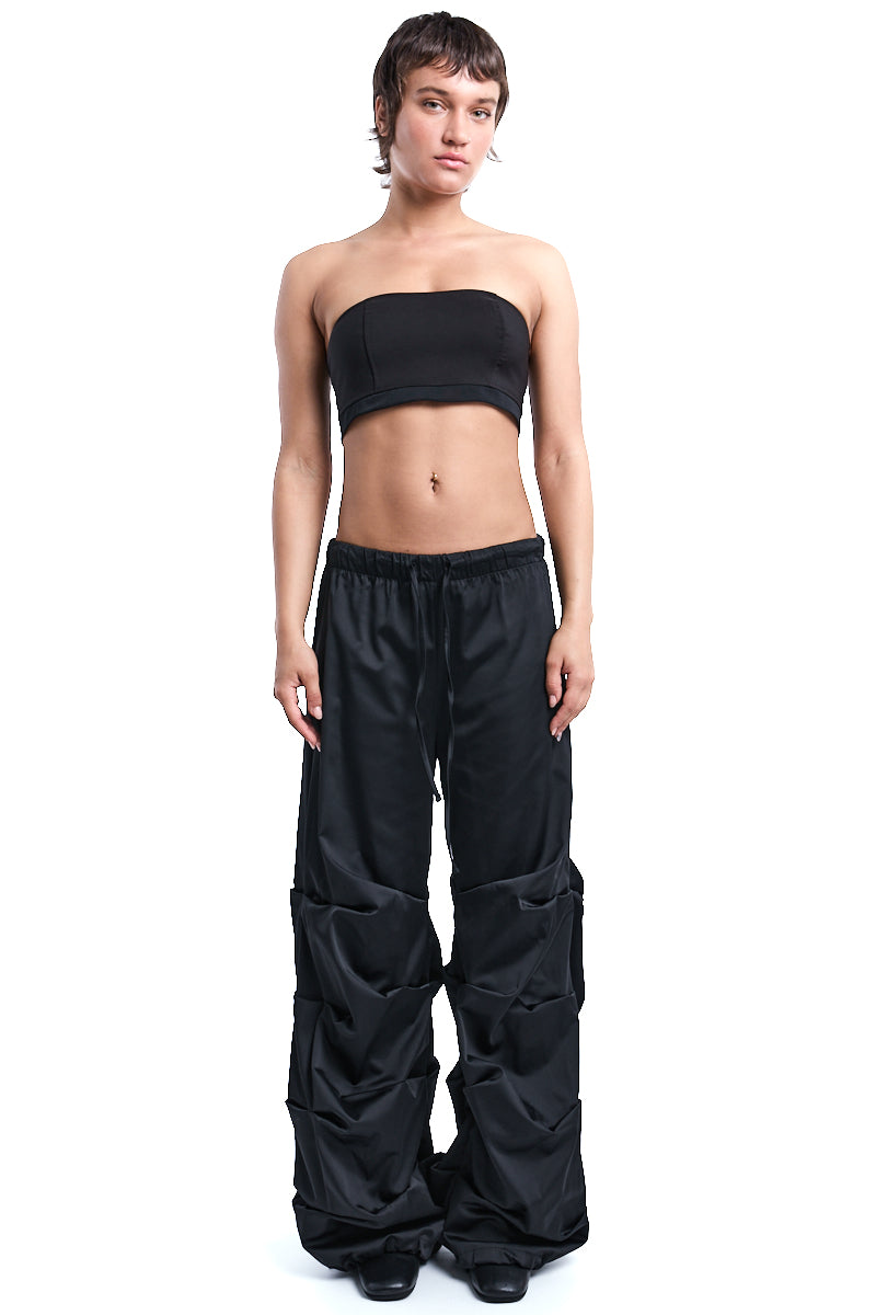 SATIN WIDE FIT TROUSER