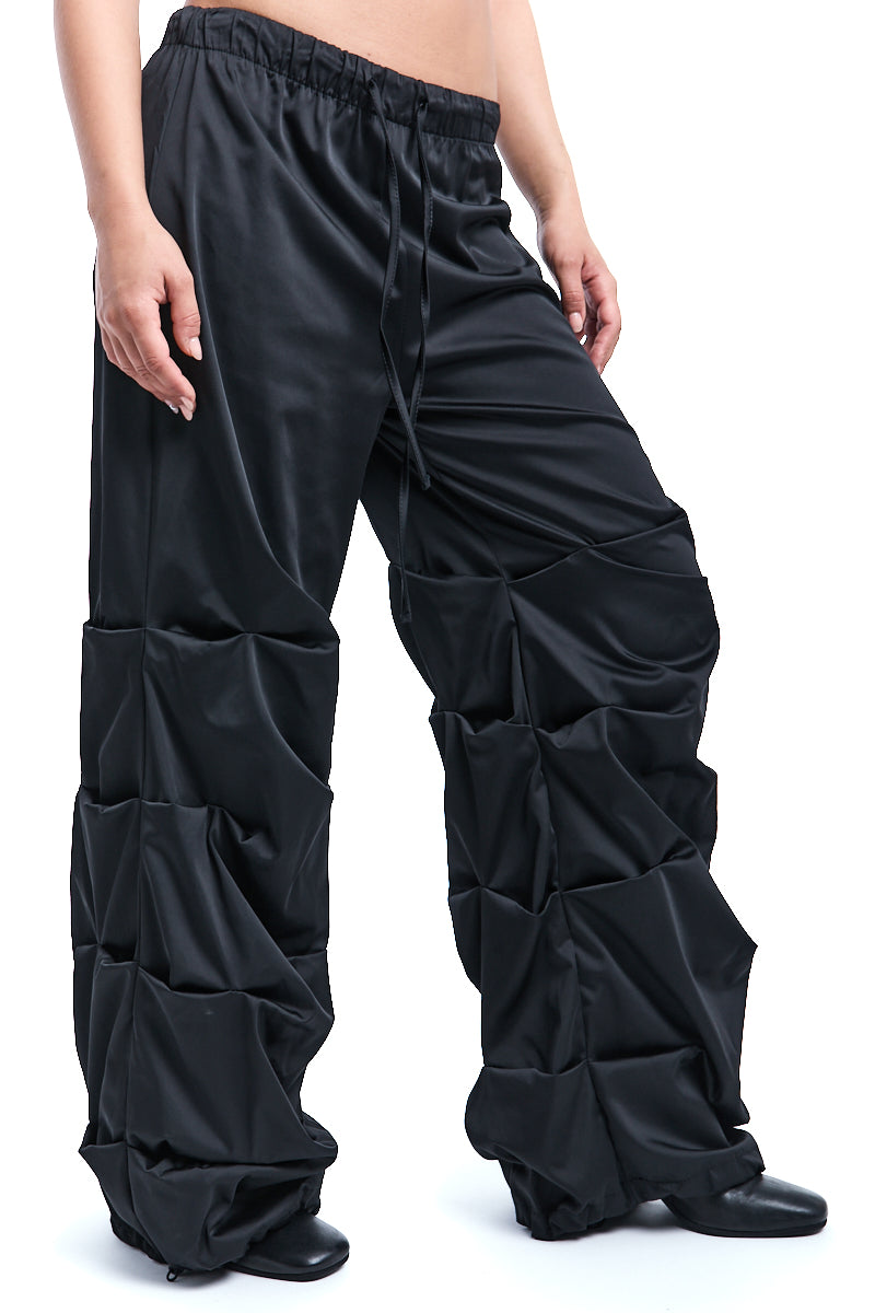 SATIN WIDE FIT TROUSER