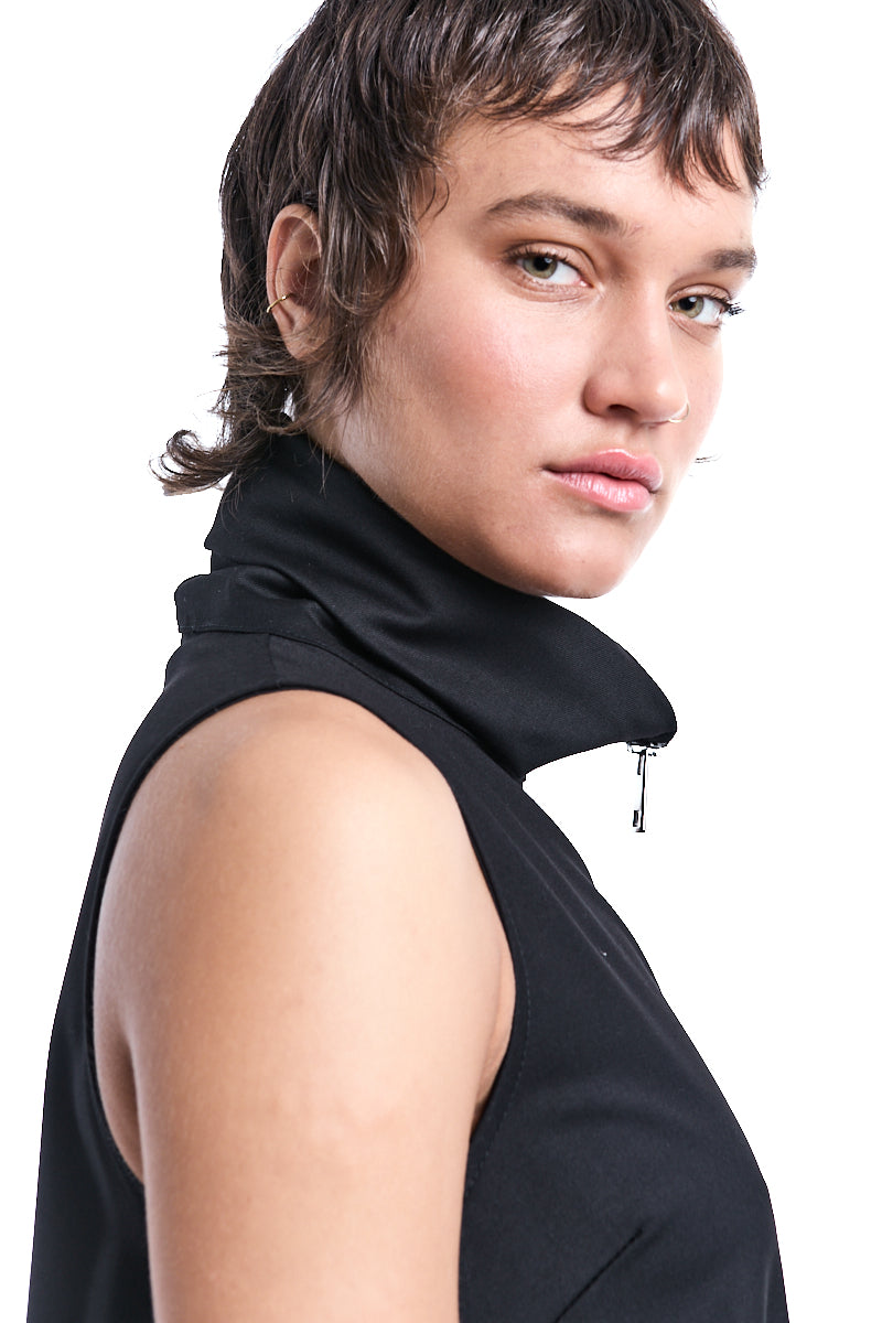 ZIPPED ASYMMETRIC OVER DRESS