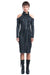 BLACK COATED DYED DRESS