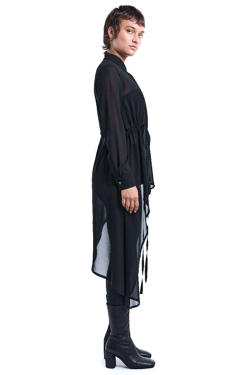 GEORGETTE ASYMMETRIC SHIRT