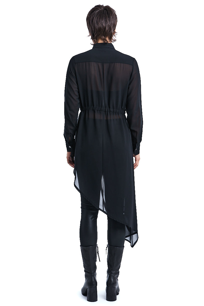 GEORGETTE ASYMMETRIC SHIRT