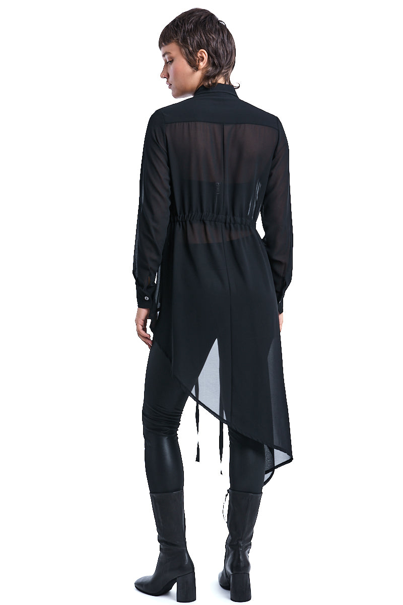 GEORGETTE ASYMMETRIC SHIRT