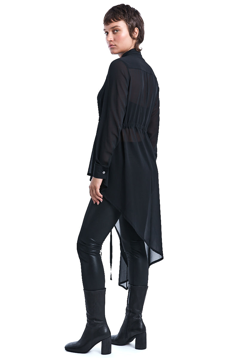 GEORGETTE ASYMMETRIC SHIRT